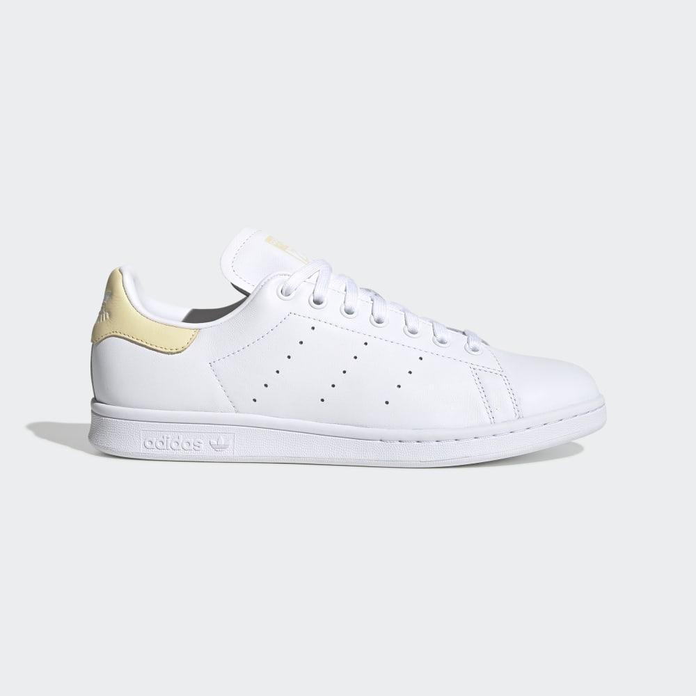 Adidas Men's Stan Smith Originals Shoes White/Yellow Ireland EF4335